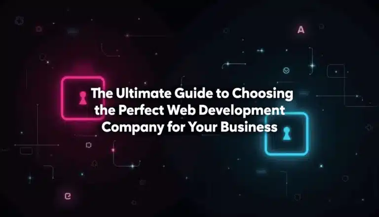 how to choose a web development company
