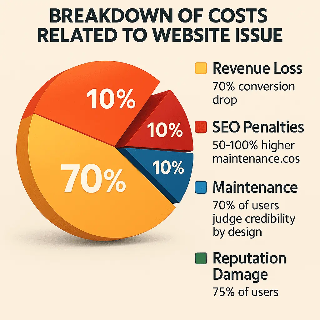 Pie chart of why responsive web design matters
