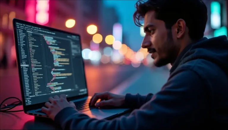custom web development creating by a person